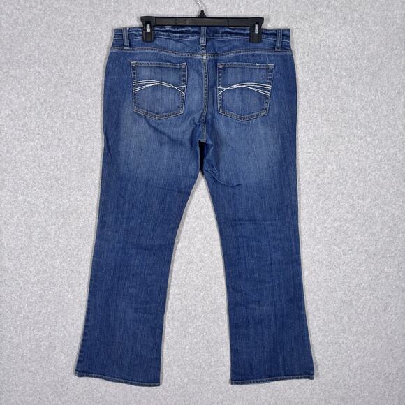 Y2K Old Navy Bootcut Ultra Low Rise Jeans 10P Stretch Faded Western 29 Inseam - Picture 9 of 11